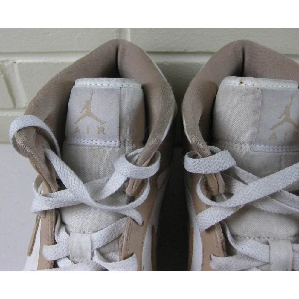 Jordan Air Jordan 1 Mid Men's (12) High Top Sneakers Shoes Tan Gum #554724
